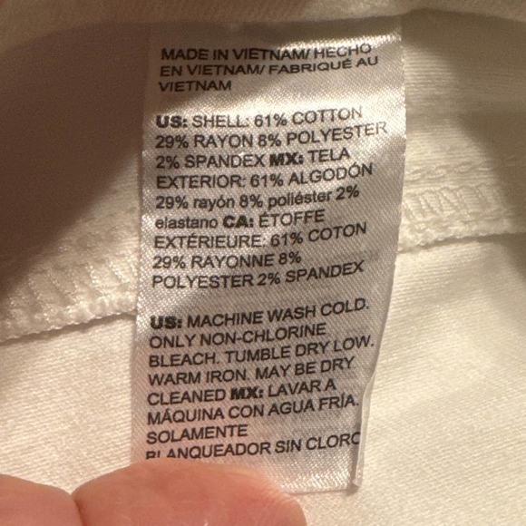 White Chico’s pullin pants women’s size 14 - Picture 7 of 8